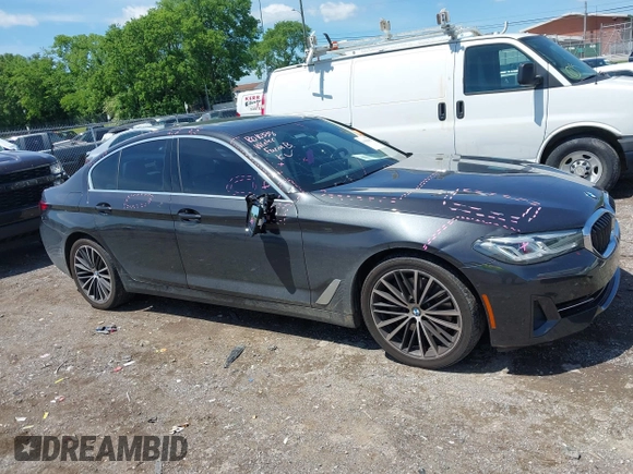 2021 BMW 5 Series 540i xDrive with VIN WBA73BJ02MWW93833, listed as a IAAI auction lot 42160043 with 59,779 mi miles and . Bid and sale history available at DreamBid. Image 13.