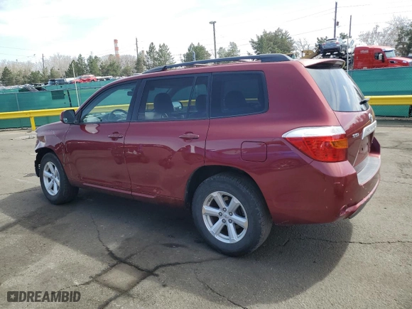 2008 Toyota Highlander with VIN JTEES41A982033136, listed as a Copart auction lot 52621585 with 158,522 mi miles and Salvage Title. Bid and sale history available at carsss.com. Image 2.