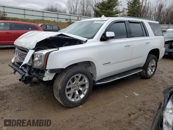 2017 GMC Yukon SLT with VIN 1GKS2BKC6HR174365, listed as a Copart auction lot 81471474 with 118,509 mi miles and Salvage Title. Bid and sale history available at carsss.com. Image 1.