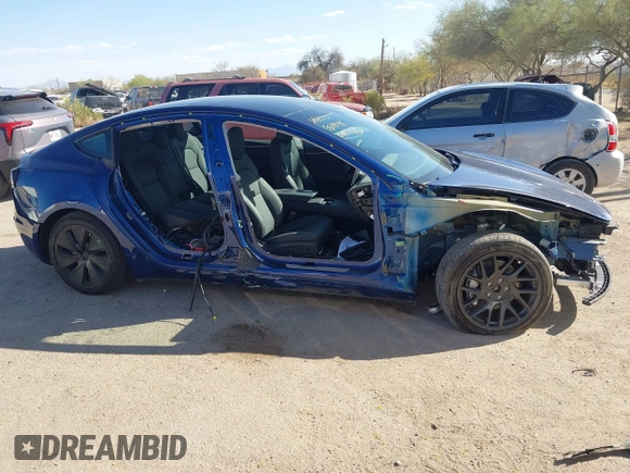 2024 Tesla Model 3 Long Range with VIN 5YJ3E1EB2RF758998, listed as a IAAI auction lot 41861108 with 14,531 mi miles and . Bid and sale history available at DreamBid. Image 14.