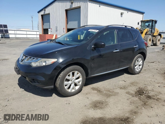 2012 Nissan Murano SV with VIN JN8AZ1MW4CW234808, listed as a Copart auction lot 54537125 with 143,570 mi miles and Salvage Title. Bid and sale history available at carsss.com. Image 1.