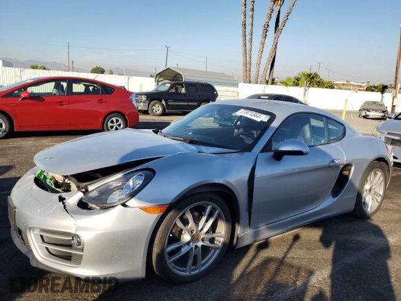 2014 Porsche Cayman с VIN WP0AA2A84EK173761, выставлен на аукционе Copart как лот 77971344 с пробегом 37 578 миль миль и Списание • Salvage title. История ставок и продаж доступна на DreamBid. Изображение 1.