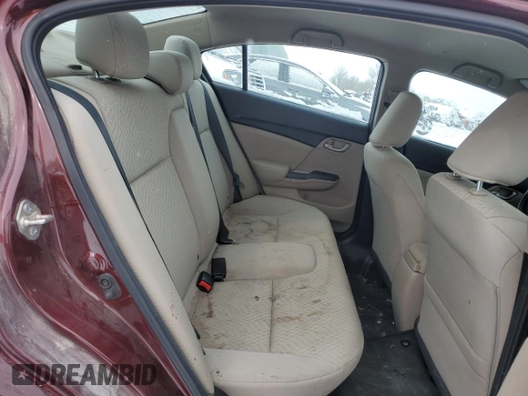 2014 Honda Civic Sedan LX with VIN 19XFB2F56EE057966, listed as a Copart auction lot 87998545 with 127,879 mi miles and Salvage Title. Bid and sale history available at carsss.com. Image 10.