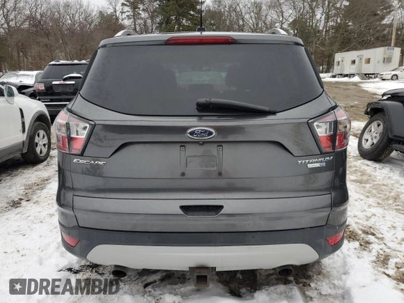 2017 Ford Escape Titanium with VIN 1FMCU9J99HUA07113, listed as a Copart auction lot 45273635 with 150,480 mi miles and Clean Title. Bid and sale history available at carsss.com. Image 6.