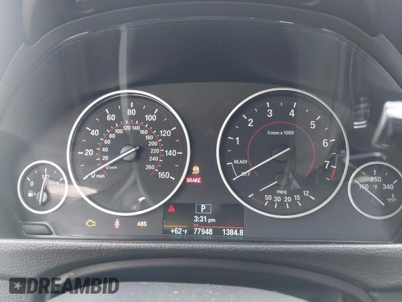 2015 BMW 4 Series 435i with VIN WBA3R1C56FK194866, listed as a IAAI auction lot 41858787 with 77,948 mi miles and . Bid and sale history available at carsss.com. Image 7.