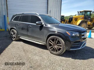 2021 Mercedes-Benz GLS 580 with VIN 4JGFF8GE0MA390652, listed as a Copart auction lot 46833794 with 45,034 mi miles and . Bid and sale history available at DreamBid. Image 4.