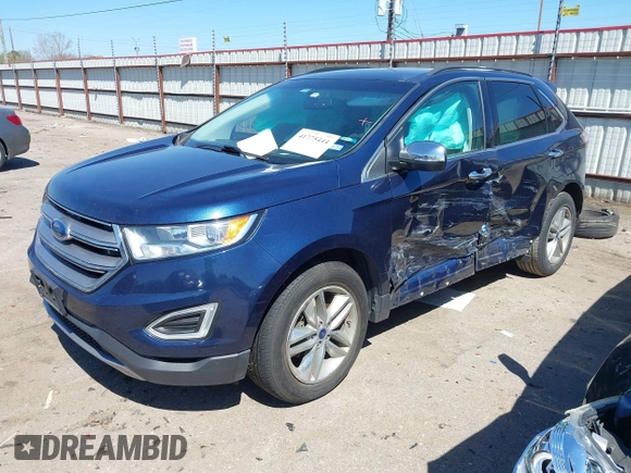 2017 Ford Edge SEL with VIN 2FMPK3J96HBC43860, listed as a IAAI auction lot 41775444 with 95,266 mi miles. Bid and sale history available at carsss.com. Image 17.