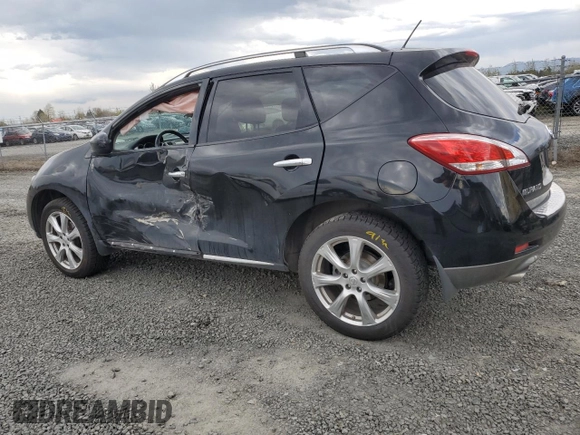 2013 Nissan Murano LE with VIN JN8AZ1MW4DW310836, listed as a Copart auction lot 50232225 with 106,993 mi miles and Salvage Title. Bid and sale history available at DreamBid. Image 2.