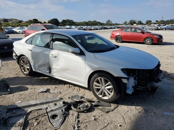 2021 Volkswagen Passat 2.0T S with VIN 1VWAA7A37MC001828, listed as a Copart auction lot 83905264 with 15,270 mi miles and Salvage Title. Bid and sale history available at carsss.com. Image 4.