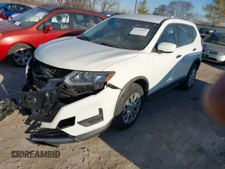 2018 Nissan Rogue SV with VIN KNMAT2MV1JP572474, listed as a IAAI auction lot 41756972 with 156,988 mi miles. Bid and sale history available at carsss.com. Image 17.