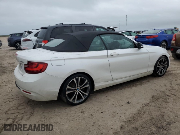 2015 BMW 2 Series 228i with VIN WBA1K5C51FV242629, listed as a Copart auction lot 74613734 with Not provided miles and Salvage title. Bid and sale history available at DreamBid. Image 3.