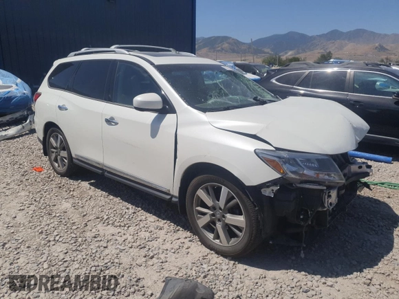 2015 Nissan Pathfinder Platinum с VIN 5N1AR2MM0FC639727, выставлен на аукционе Copart как лот 63782025 с пробегом Не указан миль и Списание • Salvage title. История ставок и продаж доступна на DreamBid. Изображение 4.