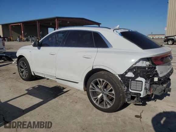 2021 Audi Q8 Prestige with VIN WA1FVAF17MD006212, listed as a Copart auction lot 46229225 with 57,061 mi miles and Salvage title. Bid and sale history available at DreamBid. Image 2.