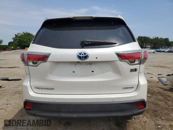 2014 Toyota Highlander Limited with VIN 5TDDCRFH7ES006618, listed as a Copart auction lot 59916665 with 56,290 mi miles and Salvage title. Bid and sale history available at DreamBid. Image 6.