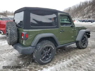 2020 Jeep Wrangler Sport S with VIN 1C4GJXAG8LW285550, listed as a Copart auction lot 46400075 with 24,388 mi miles and Salvage Title. Bid and sale history available at carsss.com. Image 3.