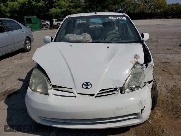 2002 Toyota Prius with VIN JT2BK12UX20061585, listed as a Copart auction lot 71893604 with 201,111 mi miles and Salvage Title. Bid and sale history available at carsss.com. Image 5.
