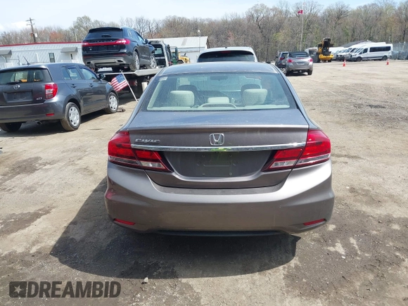2013 Honda Civic LX with VIN 19XFB2F56DE291491, listed as a IAAI auction lot 41947866 with Not Provided miles and . Bid and sale history available at DreamBid. Image 16.