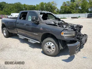 2023 Ram 3500 Laramie with VIN 3C63RRJL8PG524770, listed as a Copart auction lot 66492934 with 0 mi miles and Salvage Title. Bid and sale history available at carsss.com. Image 4.