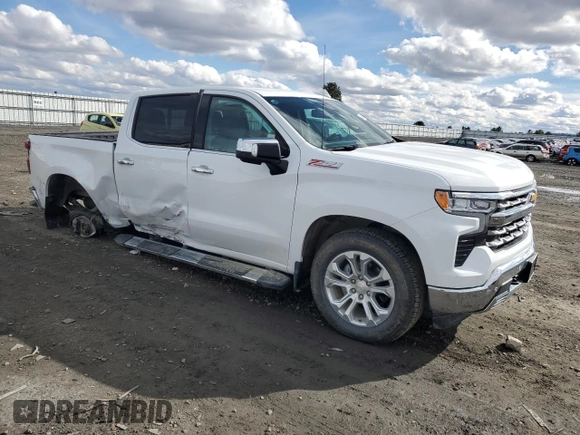 2023 Chevrolet Silverado 1500 LTZ with VIN 2GCUDGED2P1128460, listed as a Copart auction lot 49184465 with 4,780 mi miles and Salvage Title. Bid and sale history available at carsss.com. Image 4.