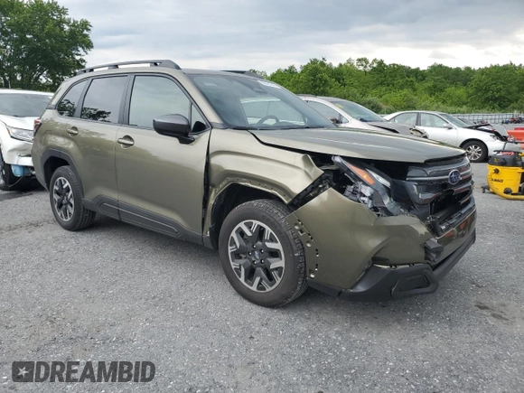 2025 Subaru Forester Premium with VIN JF2SLDDC4SH488368, listed as a Copart auction lot 59021945 with 3,770 mi miles and Salvage title. Bid and sale history available at DreamBid. Image 4.