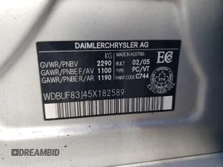 2005 Mercedes-Benz E 500 z VIN WDBUF83J45X182589, wystawiony jako Copart lot #78574024 z przebiegiem 74 054 mil mil oraz Szkoda całkowita • Salvage title. Historia ofert i sprzedaży dostępna na DreamBid. Obrazek 13.