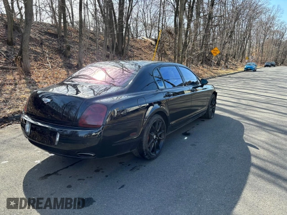 2007 Bentley Flying Spur with VIN SCBBR93W378043023, listed as a Copart auction lot 49869505 with 170,079 mi miles and Salvage Title. Bid and sale history available at DreamBid. Image 4.