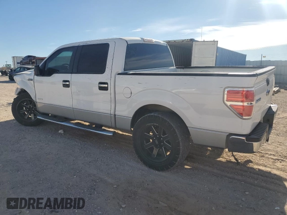 2012 Ford F-150 XL with VIN 1FTFW1CT0CKE05742, listed as a Copart auction lot 87447524 with 152,210 mi miles and Salvage Title. Bid and sale history available at carsss.com. Image 2.