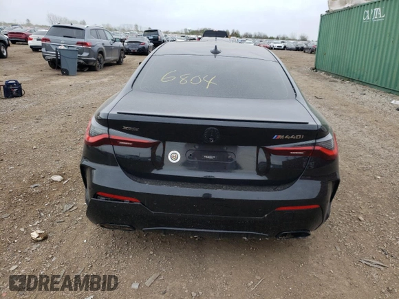 2021 BMW 4 Series M440i xDrive with VIN WBA13AR06MCF66804, listed as a Copart auction lot 50761734 with Not Provided miles and Salvage Title. Bid and sale history available at DreamBid. Image 6.