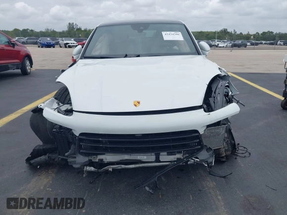 2023 Porsche Cayenne with VIN WP1BA2AY2PDA26896, listed as a IAAI auction lot 42434506 with 10,577 mi miles and . Bid and sale history available at DreamBid. Image 6.