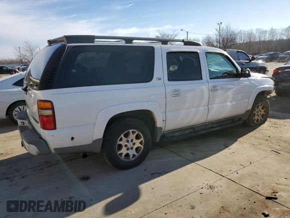 2002 Chevrolet Suburban Z71 with VIN 3GNFK16Z92G267367, listed as a Copart auction lot 43647755 with 0 mi miles and Salvage Title. Bid and sale history available at carsss.com. Image 3.