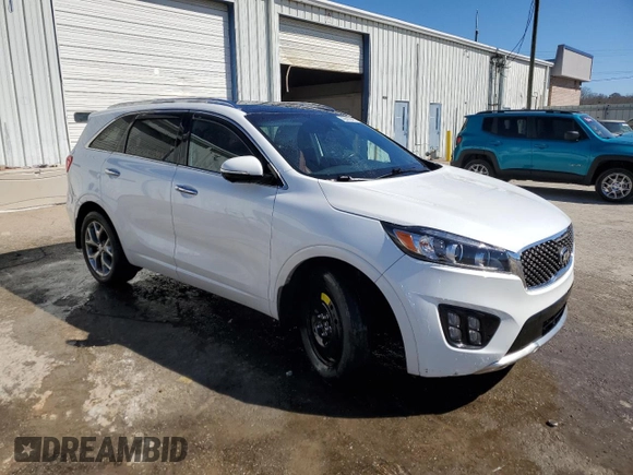 2016 Kia Sorento SXL with VIN 5XYPK4A17GG029250, listed as a Copart auction lot 46523405 with 104,453 mi miles and Salvage Title. Bid and sale history available at carsss.com. Image 4.