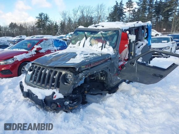 2020 Jeep Wrangler Unlimited Rubicon z VIN 1C4HJXFN5LW176104, wystawiony jako IAAI lot #41332511 z przebiegiem 70 428 mil mil oraz . Historia ofert i sprzedaży dostępna na DreamBid. Obrazek 2.