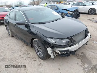 2019 Honda Civic Sedan EX with VIN 19XFC1F31KE013956, listed as a IAAI auction lot 41502562 with 65,752 mi miles. Bid and sale history available at carsss.com. Image 1.