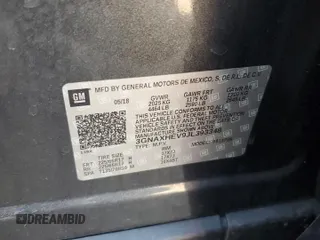 2018 Chevrolet Equinox LS with VIN 3GNAXHEV9JL393348, listed as a Copart auction lot 52647375 with 93,689 mi miles and Salvage Title. Bid and sale history available at DreamBid. Image 15.