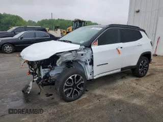 2024 Jeep Compass Limited with VIN 3C4NJDCN4RT578913, listed as a Copart auction lot 55625155 with 18,880 mi miles and Salvage title. Bid and sale history available at DreamBid. Image 1.