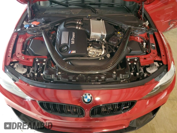 2018 BMW M4 with VIN WBS4Y9C51JAG66930, listed as a Copart auction lot 57155874 with 31,727 mi miles. Bid and sale history available at carsss.com. Image 12.