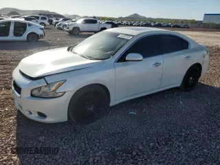 2014 Nissan Maxima SV with VIN 1N4AA5AP5EC488092, listed as a Copart auction lot 54260105 with 154,679 mi miles and Salvage title. Bid and sale history available at DreamBid. Image 1.