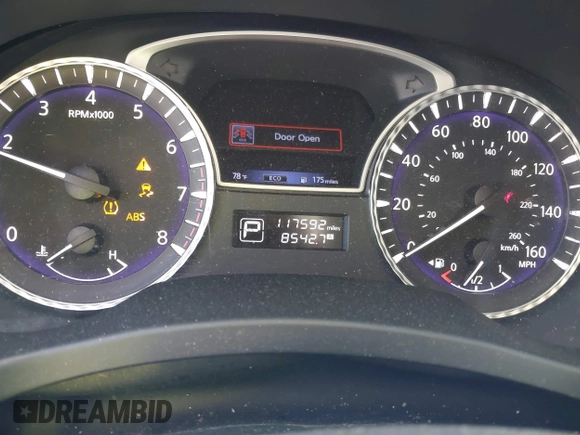 2019 Infiniti QX60 LUXE with VIN 5N1DL0MNXKC569949, listed as a IAAI auction lot 40704078 with 117,592 mi miles. Bid and sale history available at carsss.com. Image 7.