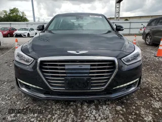 2018 Genesis G90 Premium z VIN KMHG34JA1JU049041, wystawiony jako Copart lot #56941235 z przebiegiem 66 778 mil mil oraz Szkody całkowita. Historia ofert i sprzedaży dostępna na DreamBid. Obrazek 5.
