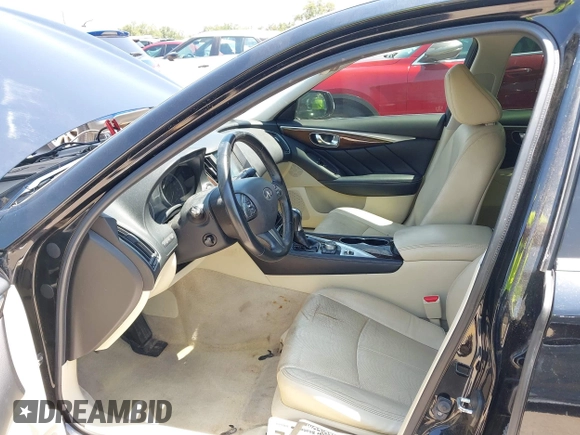 2015 Infiniti Q50 z VIN JN1BV7AP9FM335745, wystawiony jako IAAI lot #42336325 z przebiegiem 153 970 mil mil oraz . Historia ofert i sprzedaży dostępna na DreamBid. Obrazek 5.