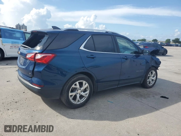 2021 Chevrolet Equinox LT with VIN 3GNAXKEV3ML324074, listed as a Copart auction lot 62095445 with 54,073 mi miles and Salvage title. Bid and sale history available at DreamBid. Image 3.
