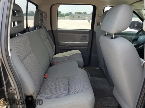 2007 Dodge Dakota SLT with VIN 1D7HW48K97S129325, listed as a Copart auction lot 55304415 with 125,506 mi miles and Clean Title. Bid and sale history available at carsss.com. Image 10.