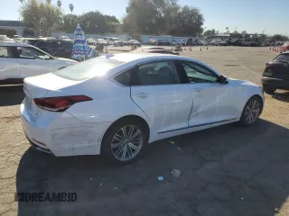2019 Genesis G80 3.8L with VIN KMTFN4JEXKU326897, listed as a Copart auction lot 81956804 with 57,435 mi miles and Salvage Title. Bid and sale history available at carsss.com. Image 3.