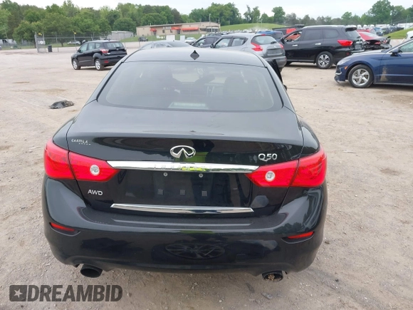 2017 Infiniti Q50 Premium z VIN JN1EV7AR8HM839575, wystawiony jako IAAI lot #42208933 z przebiegiem 160 873 mil mil oraz . Historia ofert i sprzedaży dostępna na DreamBid. Obrazek 16.