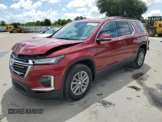 2022 Chevrolet Traverse LT Cloth with VIN 1GNERGKW5NJ130628, listed as a Copart auction lot 63327745 with 71,116 mi miles and Salvage title. Bid and sale history available at DreamBid. Image 1.
