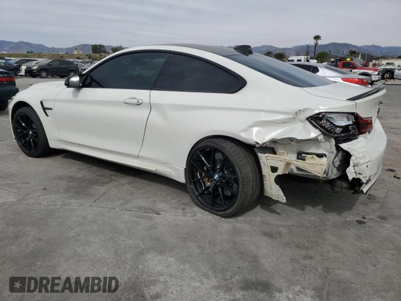 2019 BMW M4 CS with VIN WBS3S7C55KAC09752, listed as a Copart auction lot 46667005 with 75,585 mi miles and Salvage Title. Bid and sale history available at carsss.com. Image 2.