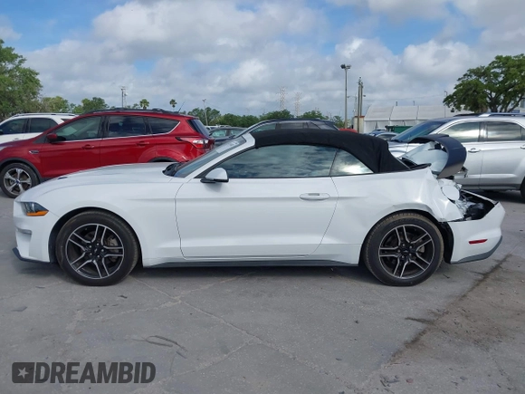 2018 Ford Mustang EcoBoost Premium with VIN 1FATP8UH7J5118080, listed as a IAAI auction lot 41955307 with 93,378 mi miles and . Bid and sale history available at carsss.com. Image 14.