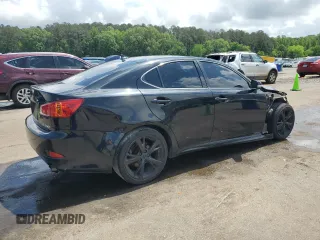 2009 Lexus IS with VIN JTHBK262095095309, listed as a Copart auction lot 53967055 with 202,914 mi miles and Salvage Title. Bid and sale history available at carsss.com. Image 3.