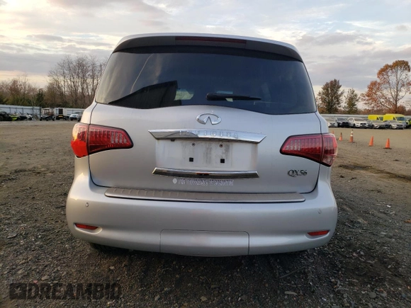2011 Infiniti QX56 8-passenger with VIN JN8AZ2NC0B9300259, listed as a Copart auction lot 78878604 with 196,636 mi miles and Clean Title. Bid and sale history available at carsss.com. Image 6.