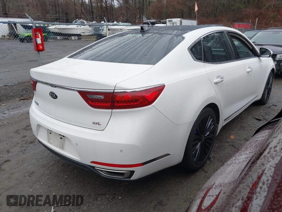 2018 Kia Cadenza Limited with VIN KNALC4J11J5099335, listed as a IAAI auction lot 41217994 with 55,335 mi miles. Bid and sale history available at carsss.com. Image 4.